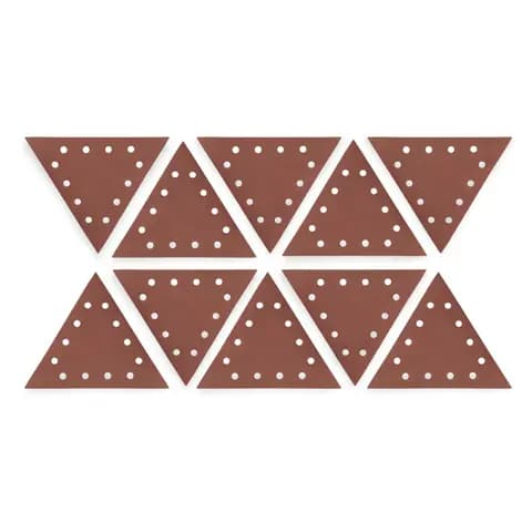 WEN 6377SP80 Drywall Sander 80-Grit Hook and Loop 11-1/4 Inch Triangle Sandpaper, 10-Pack