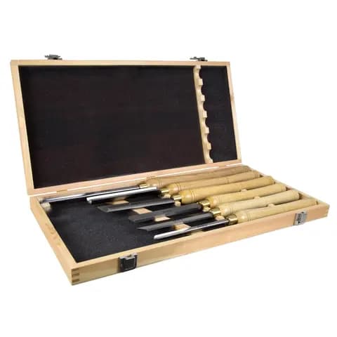 WEN CH15 6-Piece 16-to-22-Inch Artisan Chisel Set with High-Speed Steel Blades and Domestic Ash