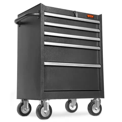 WEN GG262B 27-Inch Premium Rolling Tool Cabinet with Heavy Duty 21-Gauge Powder-Coated Steel