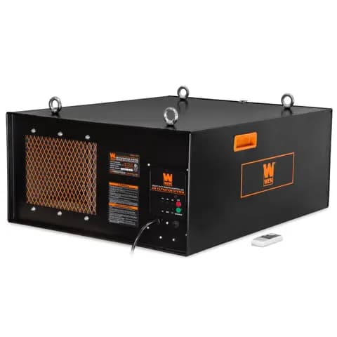 WEN R3417 3-Speed Remote-Controlled Industrial-Strength Air Filtration System (556/702/1044 CFM)