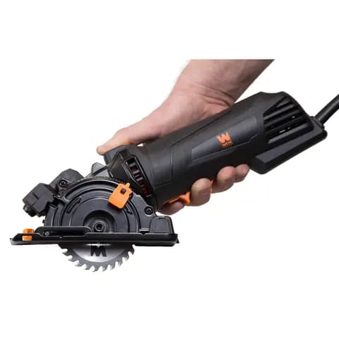 WEN R36703 4.2-Amp 3-3/8-Inch Compact Circular Saw with Laser, Carrying Case