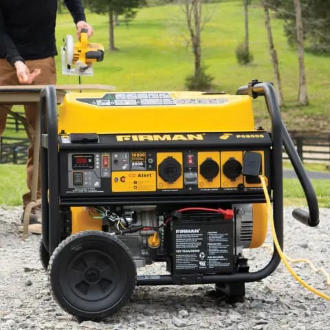 Gas Portable Generator 10000/8000W Remote Start 120/240V with CO Alert