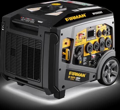 Gas Inverter Portable Generator 6850/5500 Watt Remote Start 120/240V CO Alert