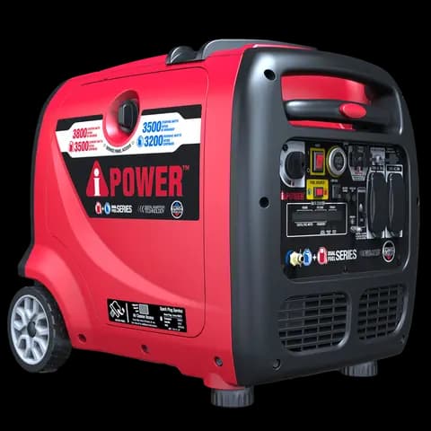 3800W Dual Fuel Portable Inverter Generator Electric start With CO Alert SUA3800iED