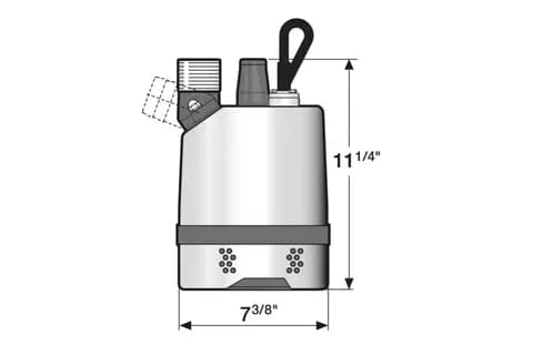 Submersible drainage center-line pump JC 6 (60Hz US)