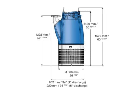 Submersible drainage pump XJ 900