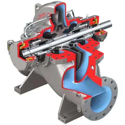 Worthington® LNN Between Bearings Pump - Axially Split, Single Case