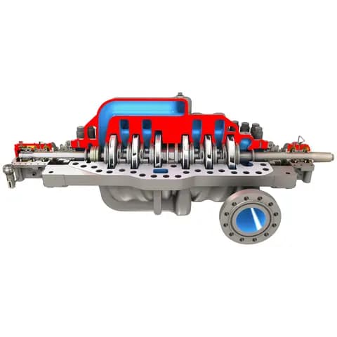 Flowserve DMX Between Bearings Pump - Axially Split, Multistage, Single Case
