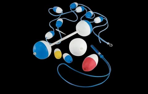 Floats, Float Rope and Safety Hook - 25 ft. Pool Dimension, 9 floats (Available Built to Order Only)