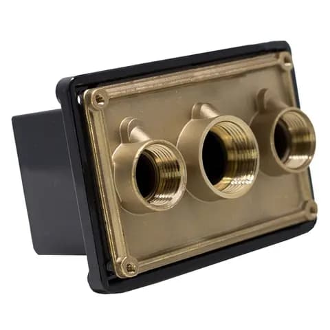 Junction Boxes - Junction Box Brass Base w/ Polycarbonate Cover - (3) - 1/2 in. ports