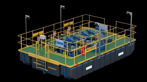 Multiflo® APNH Polyethylene Pontoon Barge System