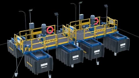 Multiflo® CC Polyethylene Modular Pontoon Barge System